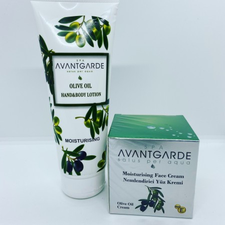 AVANTGARDE OLIVE OIL EL VE VÜCUT LOSYONU (200 ML ) + YÜZ KREMİ (50 ML)